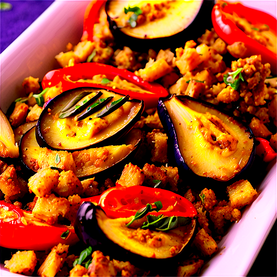 Eggplant And Pepper Stuffing Png Amd28