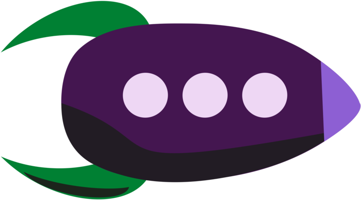 Eggplant Emoji Graphic