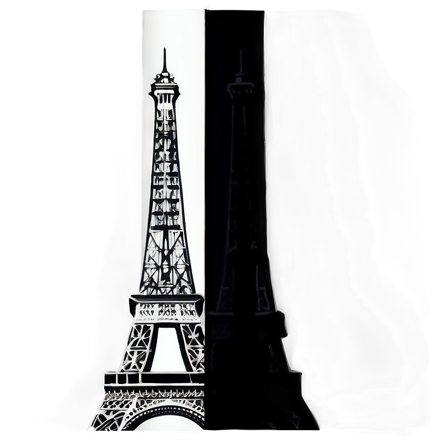 Eiffel Tower Black And White Png Kxg78