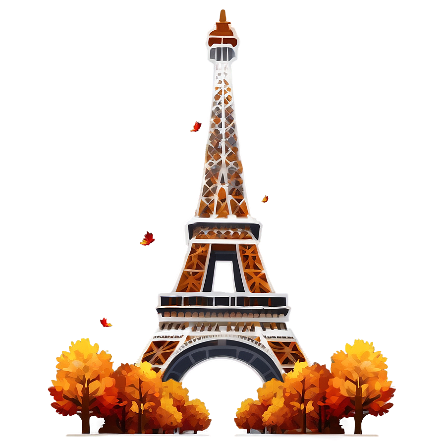 Eiffel Tower During Autumn Png Ngq34