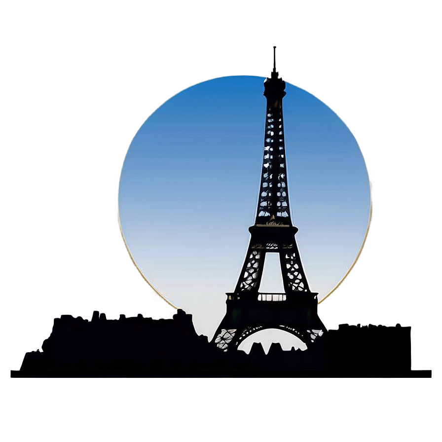 Eiffel Tower Paris Skyline Png Hwh10