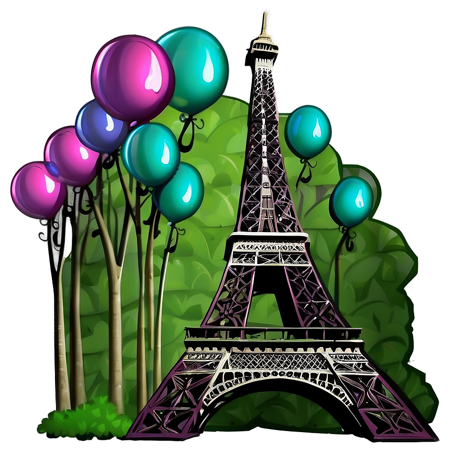 Eiffel Tower Romantic Night Png 80