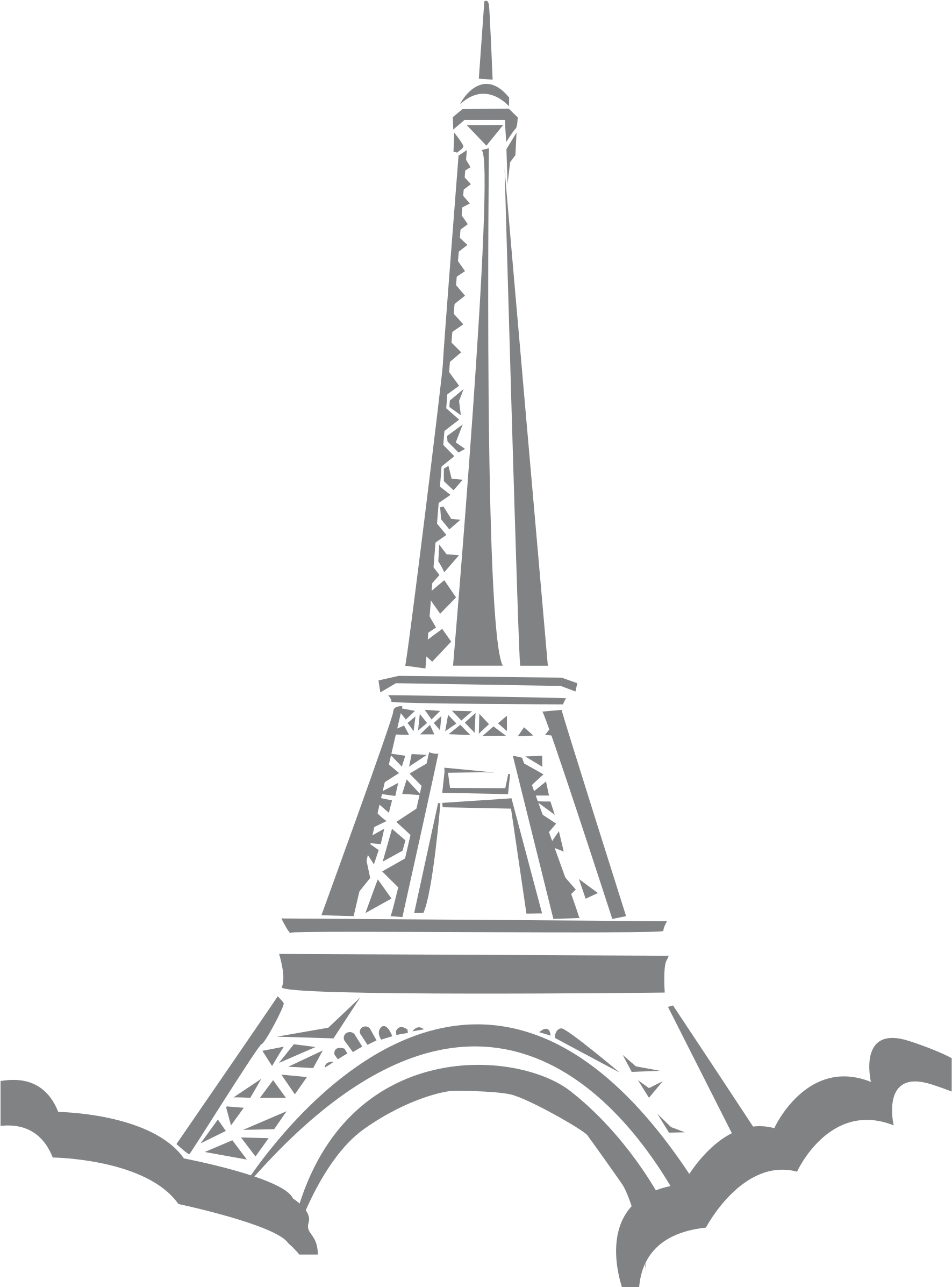 Eiffel Tower Silhouette Graphic