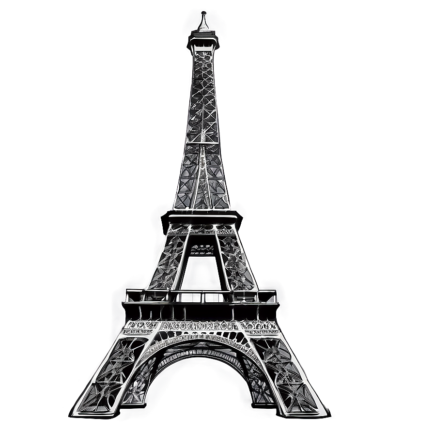 Eiffel Tower Sketch Drawing Png 05212024