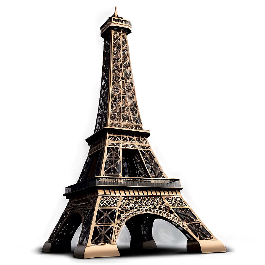 Eiffel Tower With Fireworks Background Png Qhu84