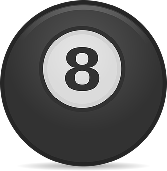 Eight Ball Icon Graphic