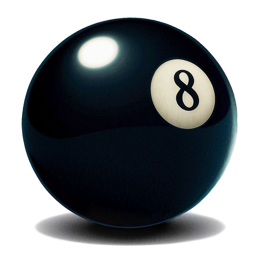 Eight Ball With Shadow Png 86