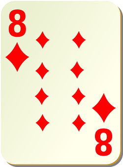 Eightof Diamonds Playing Card