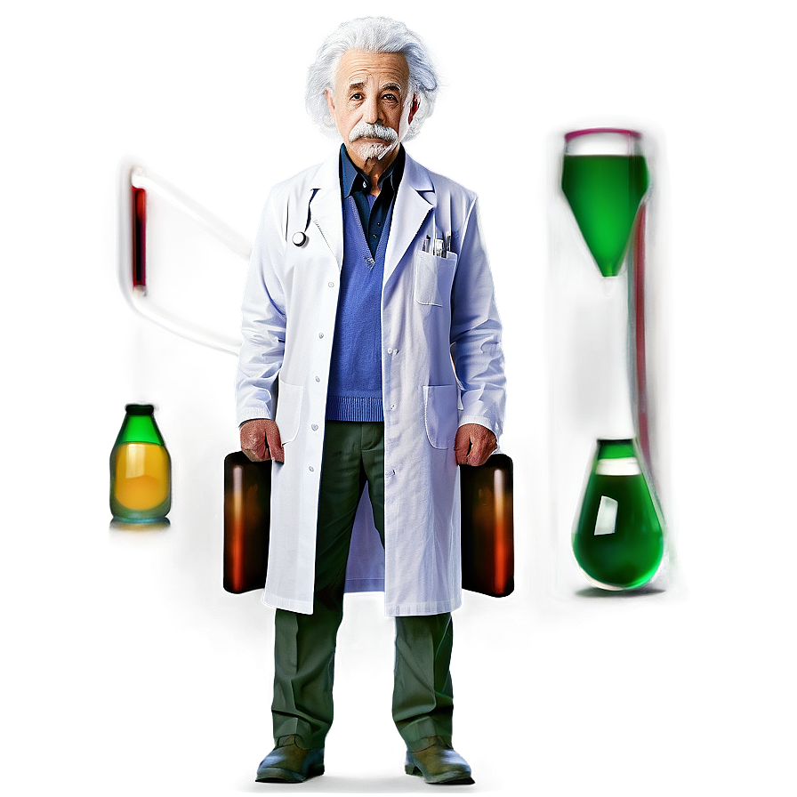 Einstein In Lab Coat Png Jbg