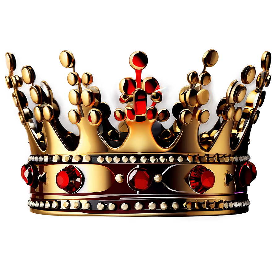 Elaborate Golden Crown Png 06282024