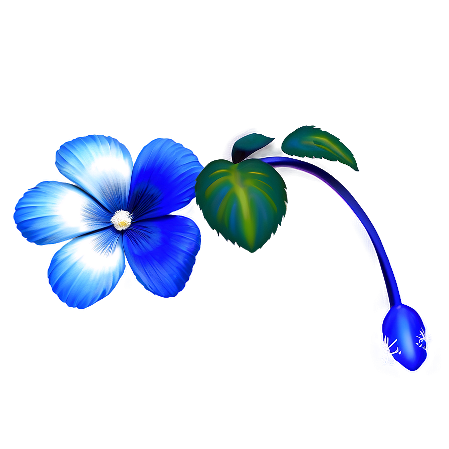 Electric Blue Flower Png Yjg63