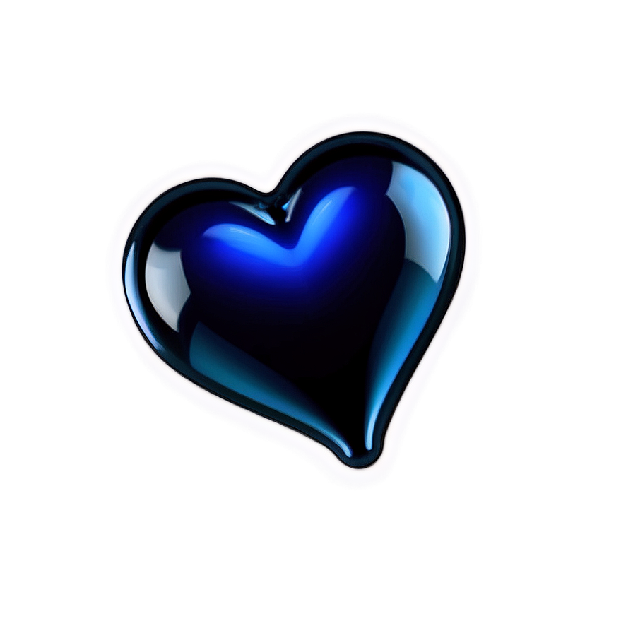 Electric Blue Heart Emoji Png Jel