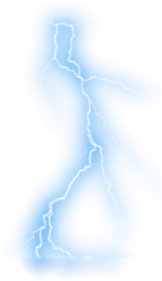 Electric Blue Lightning Graphic