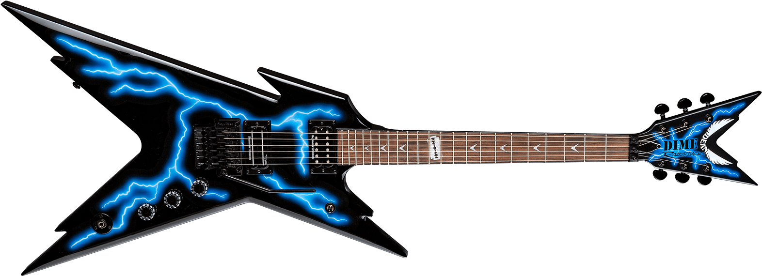 Electric Blue Lightning Guitar