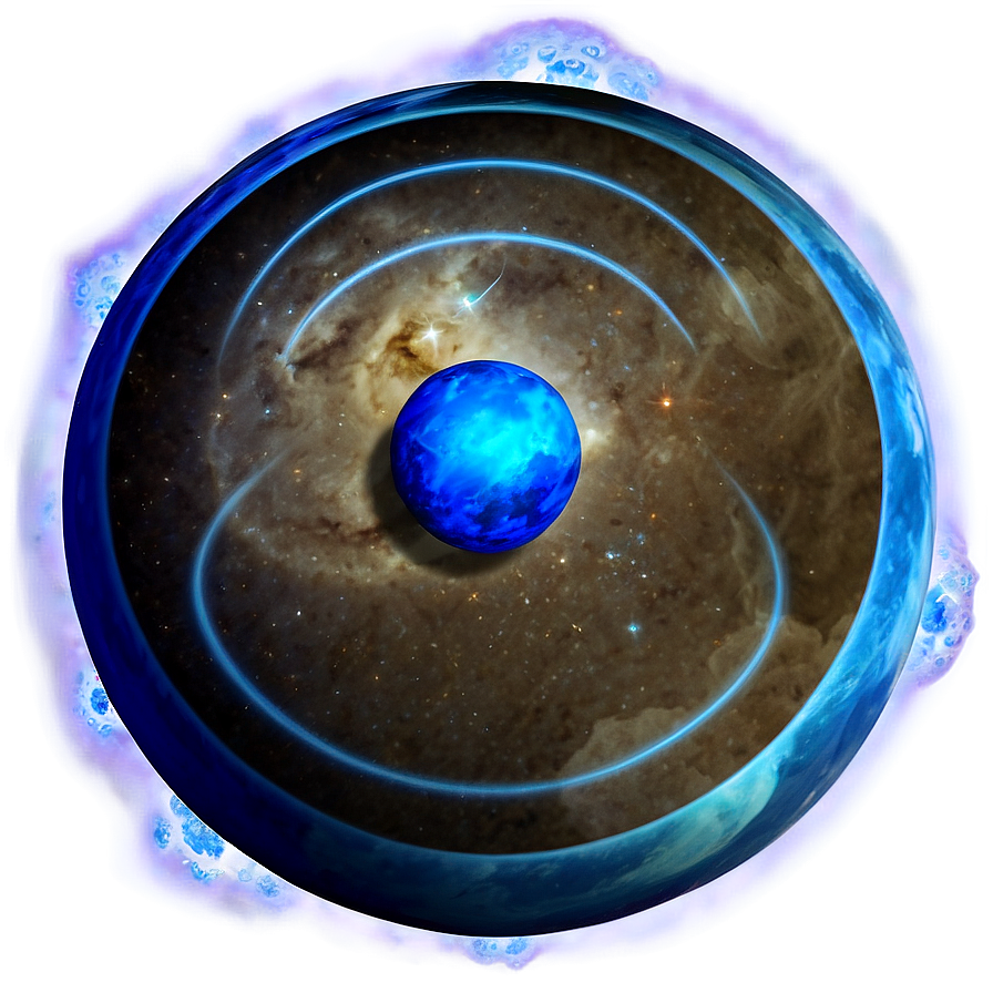 Electric Blue Planet Aura Png Fji89