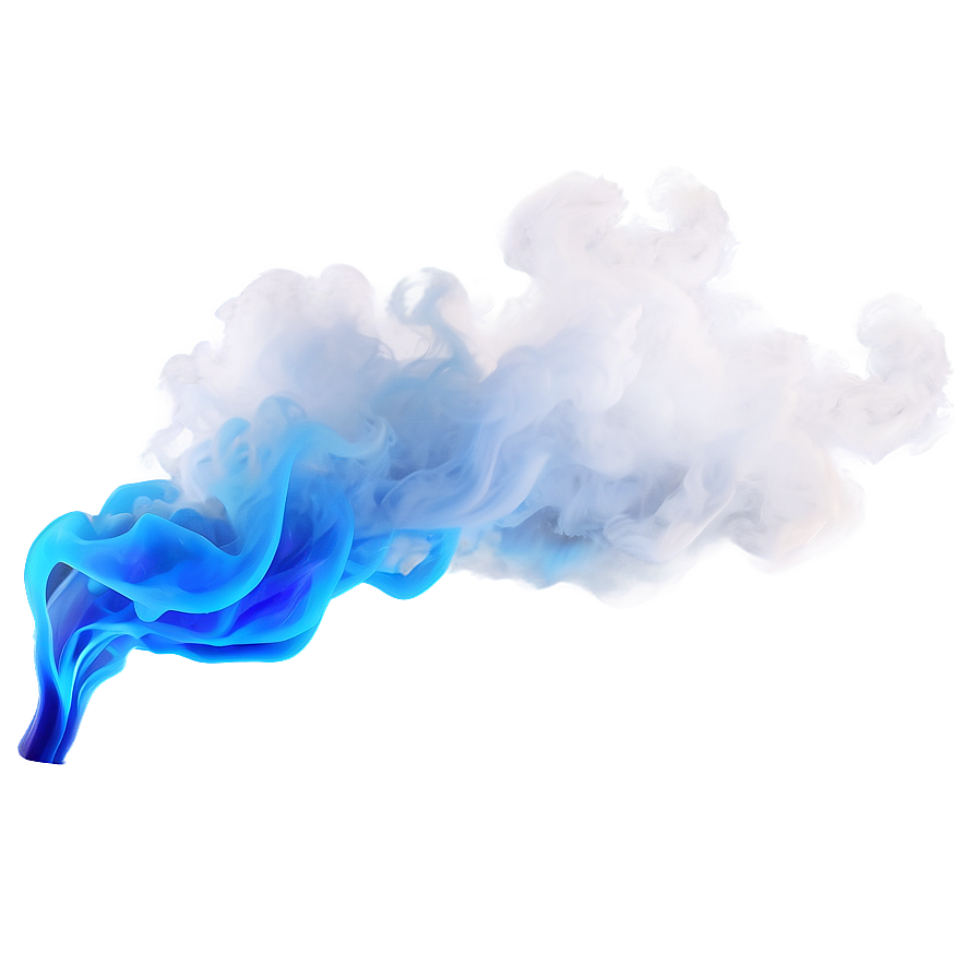 Electric Blue Smoke Png 05232024