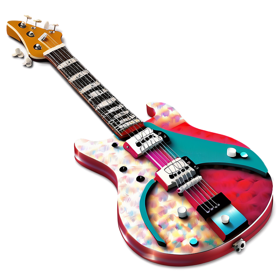 Electric Guitar Artwork Png 05252024