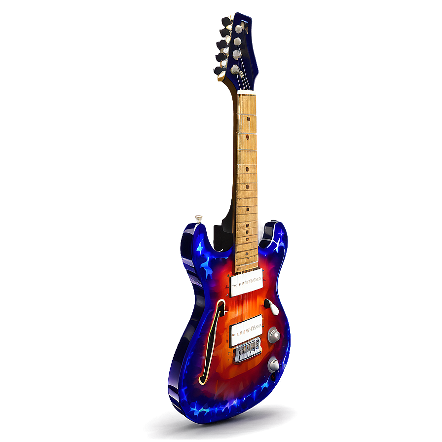 Electric Guitar On Stage Png Hti