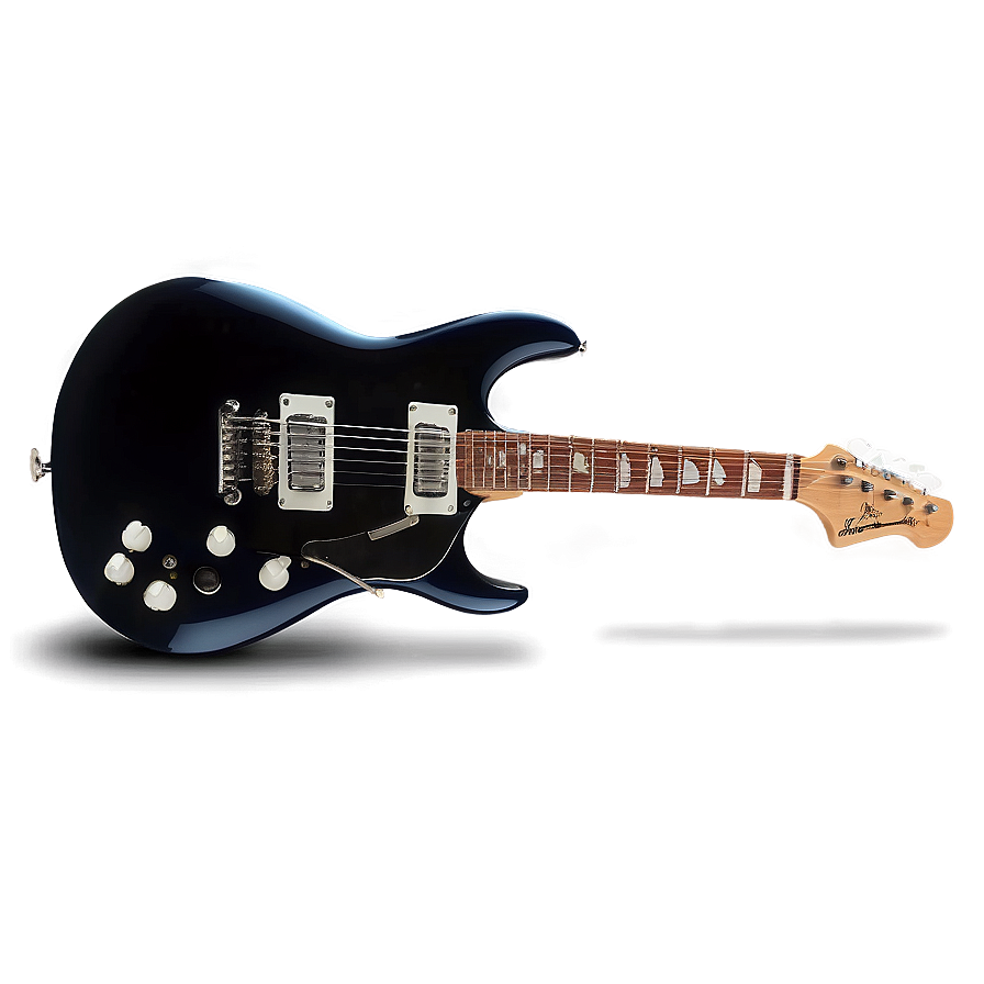 Electric Guitar With Notes Png 05252024