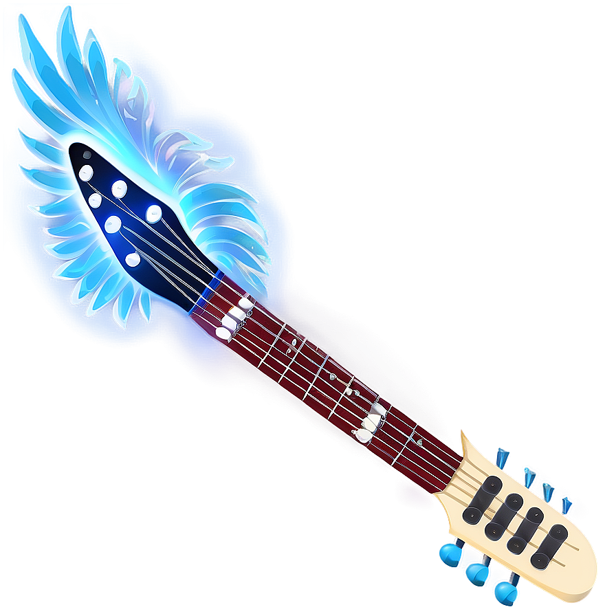 Electric Guitar With Wings Png Qub53