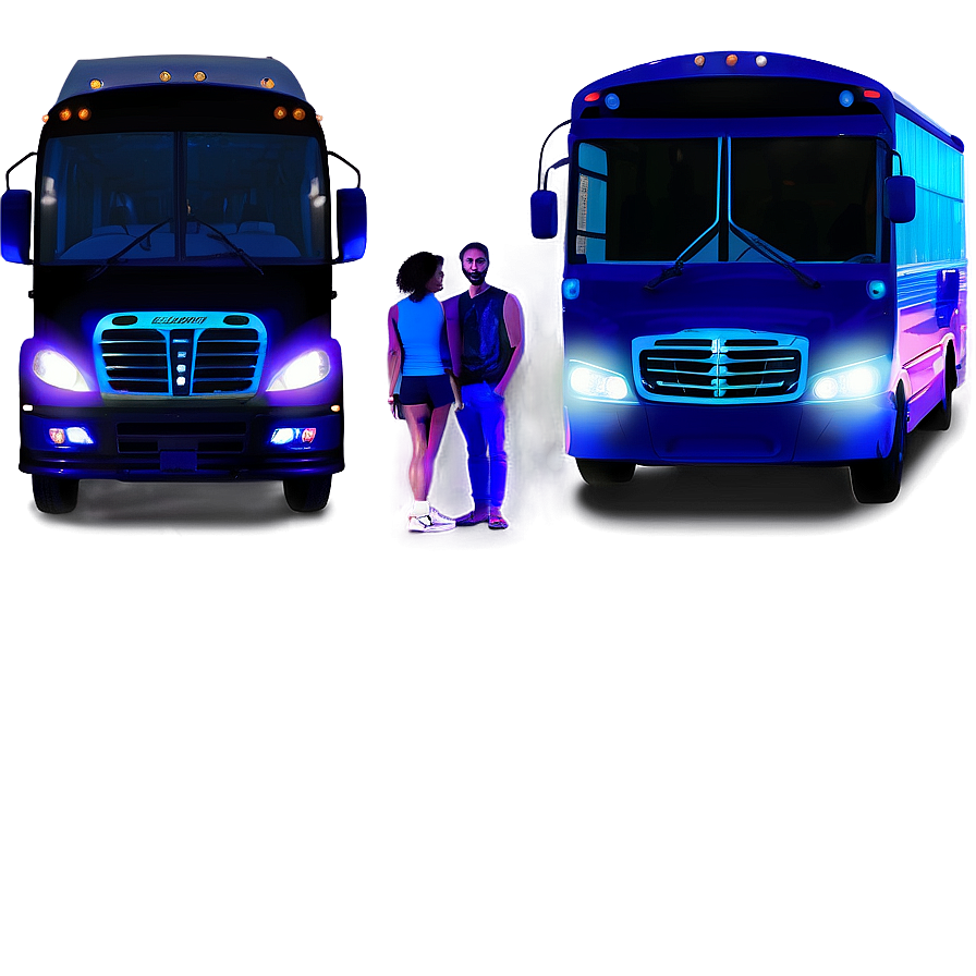 Electric Party Bus Scene Png 91