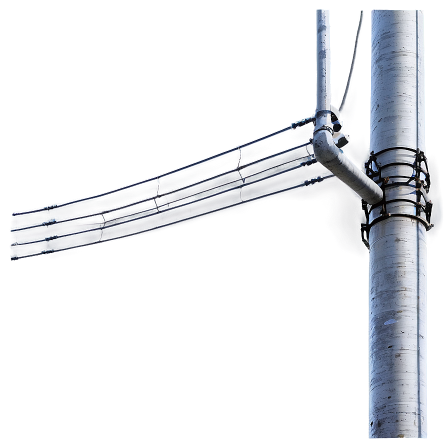 Electric Utility Pole Transparent Png 06262024