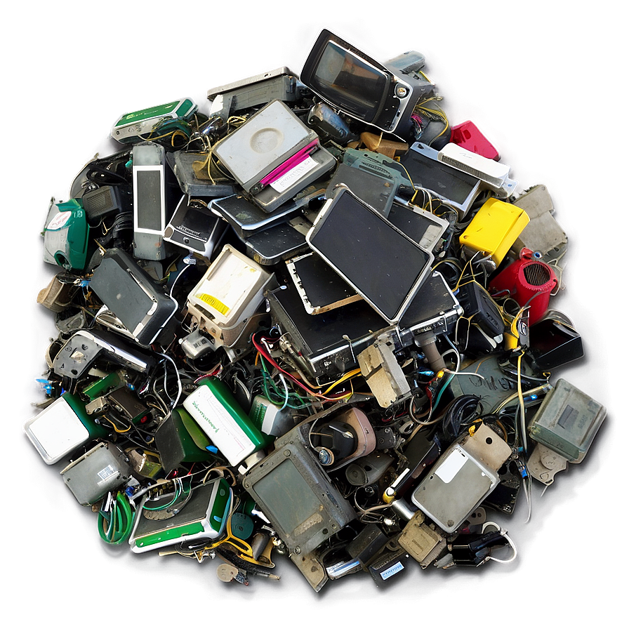 Electronic Waste Pile Png Wyg85