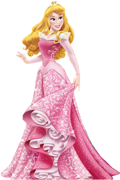 Elegant Animated Princess Pink Dress