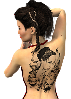 Elegant Back Tattoo Art