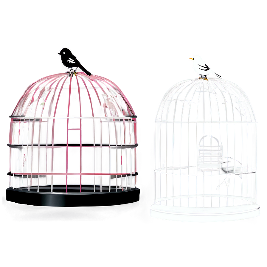 Elegant Bird Cage Graphic Png 14