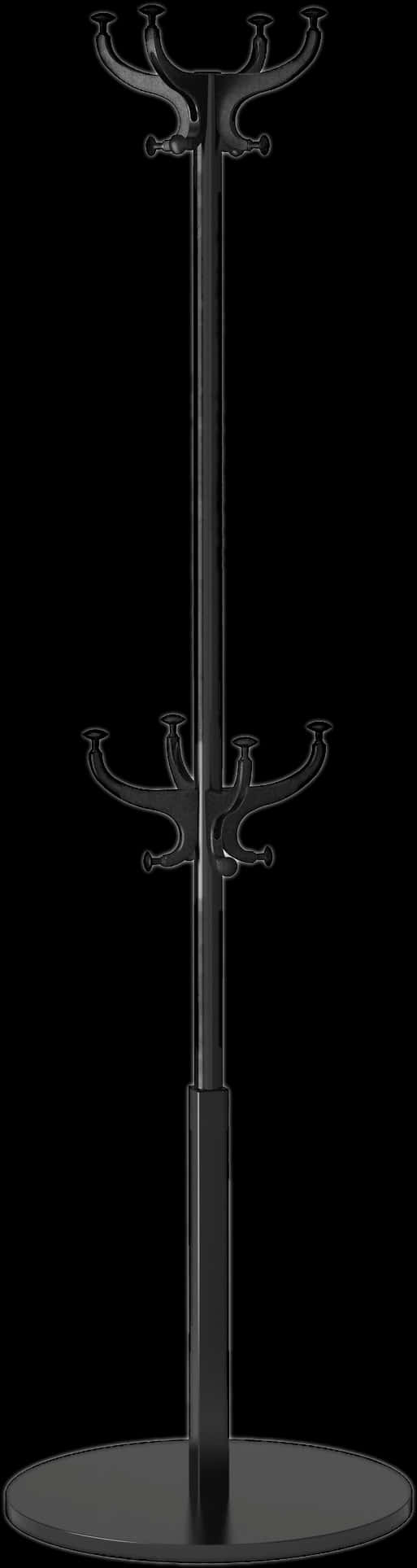 Elegant Black Coat Rack