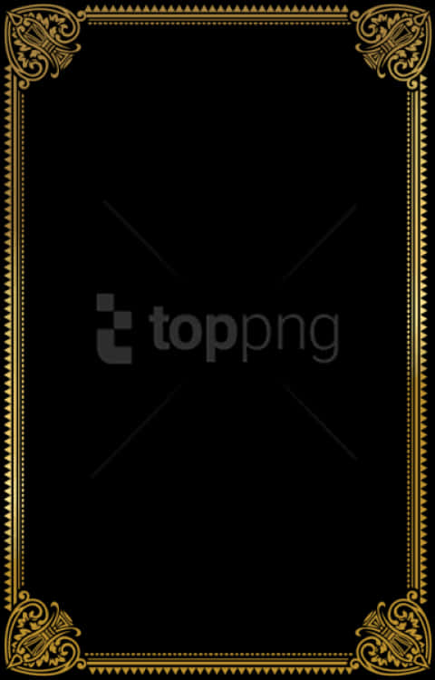 Elegant Black Framewith Gold Borders