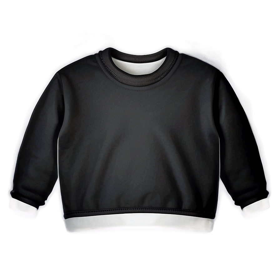 Elegant Black Sweatshirt For Dressing Up Png 06272024