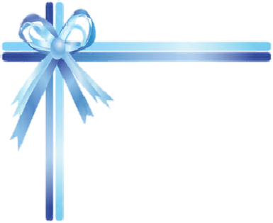 Elegant Blue Gift Ribbon