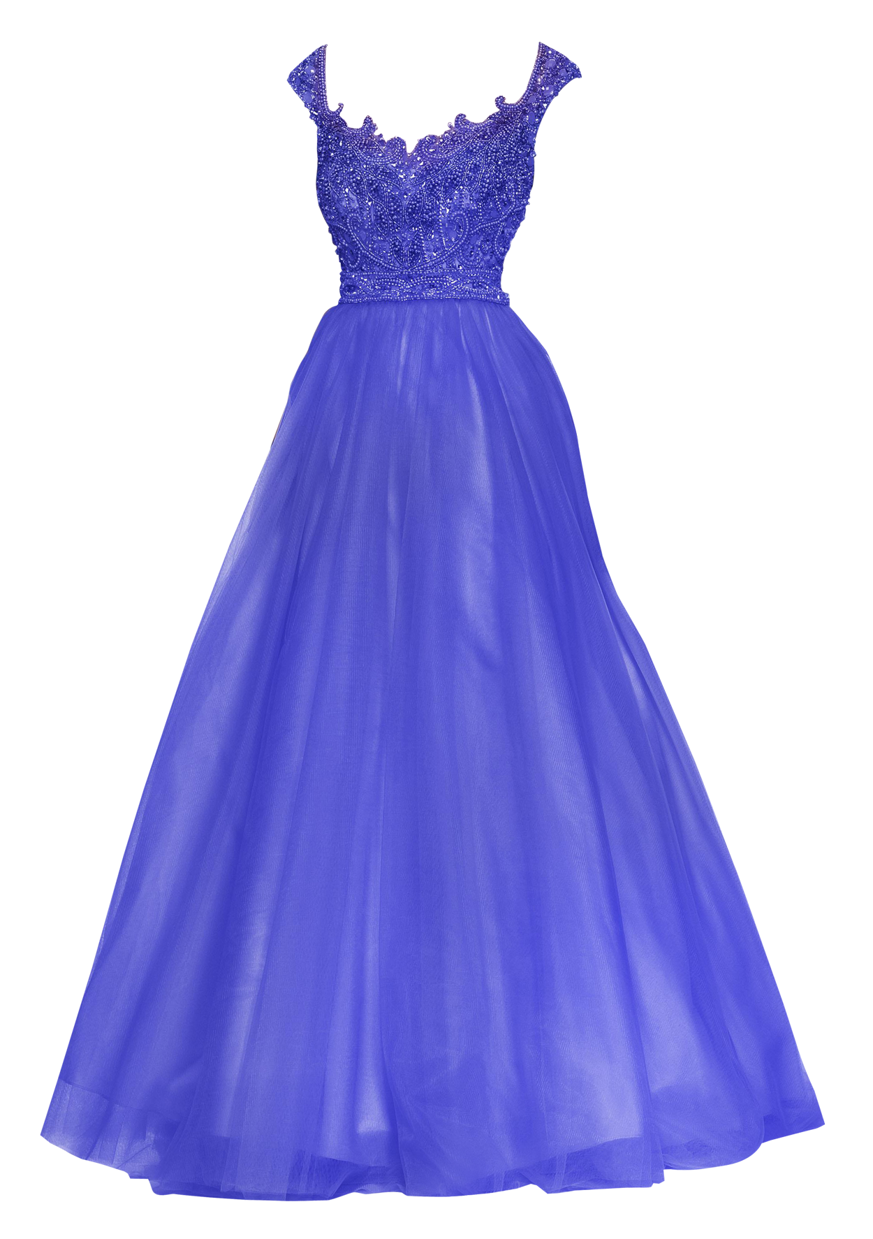 Elegant Blue Prom Dress