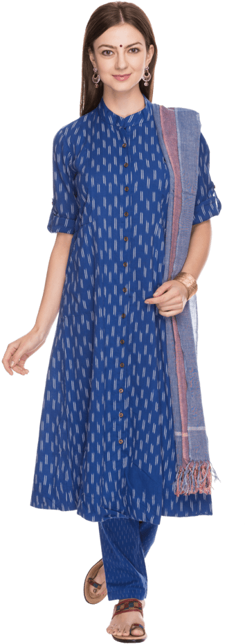 Elegant Blue Salwar Suitwith Dupatta