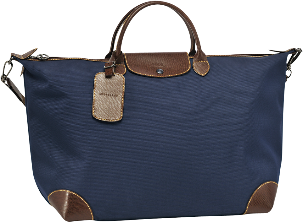 Elegant Blue Travel Tote Bag