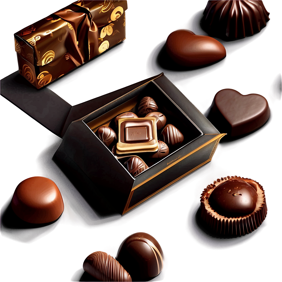 Elegant Box Of Chocolates Png Nae67