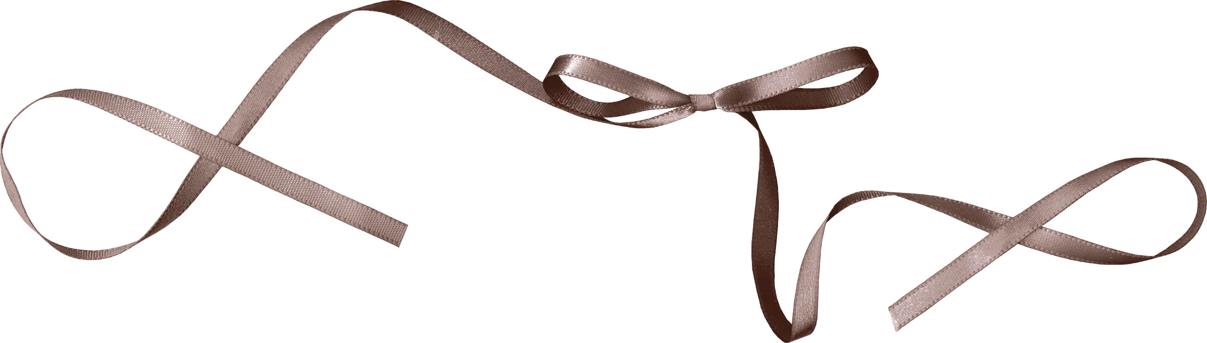 Elegant Brown Ribbon Bow