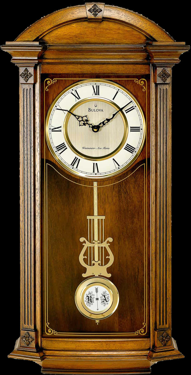 Elegant Bulova Grandfather Clock