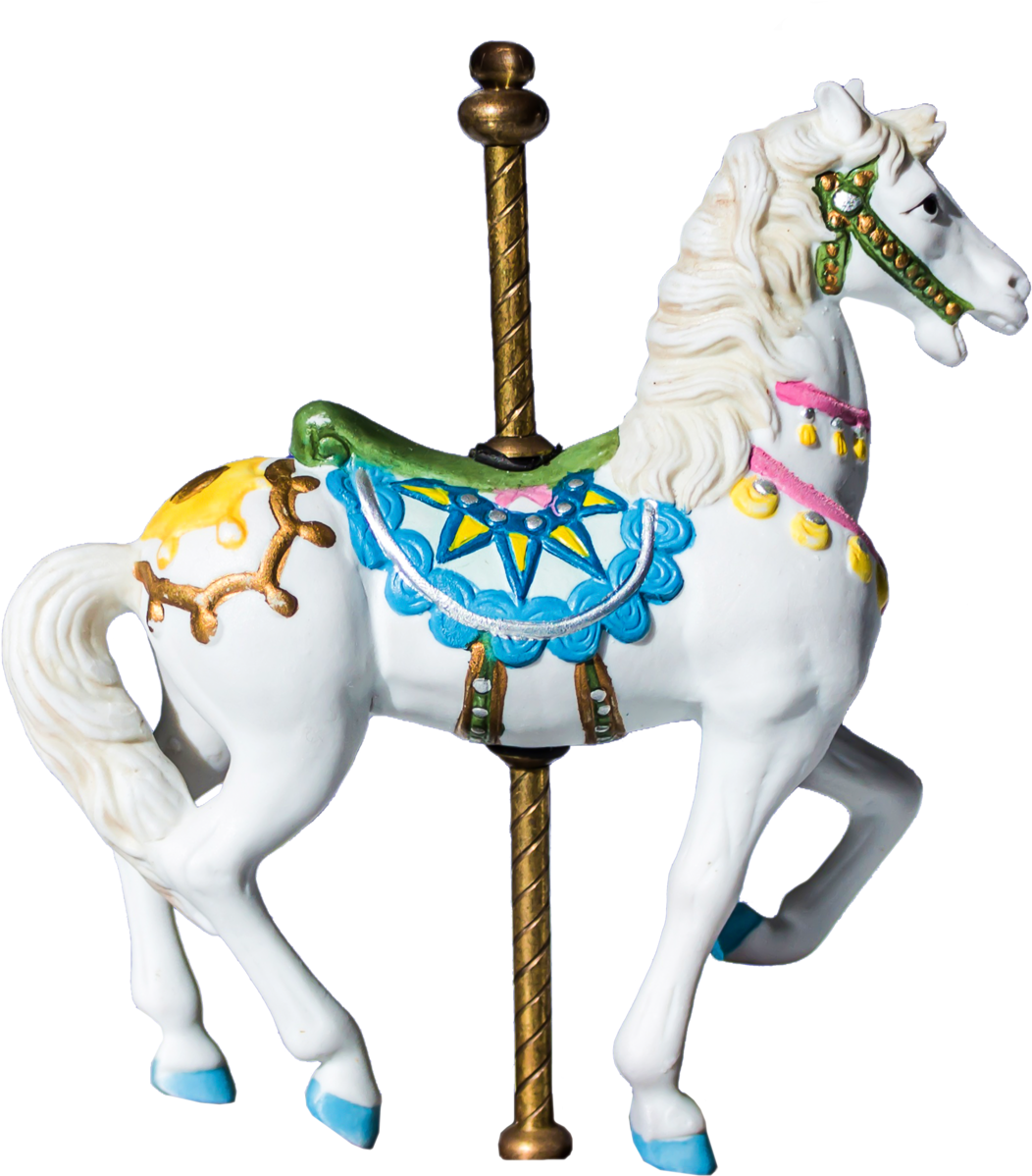 Elegant Carousel Horse Figurine