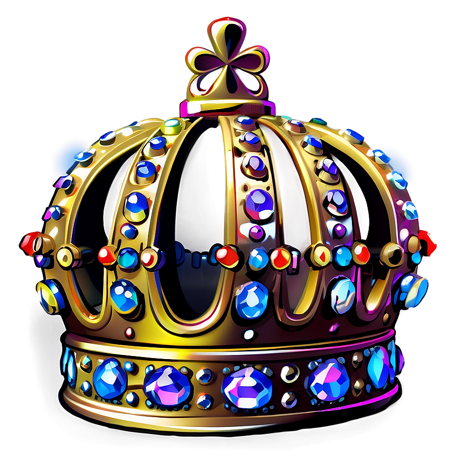 Elegant Cartoon Crown Png 39