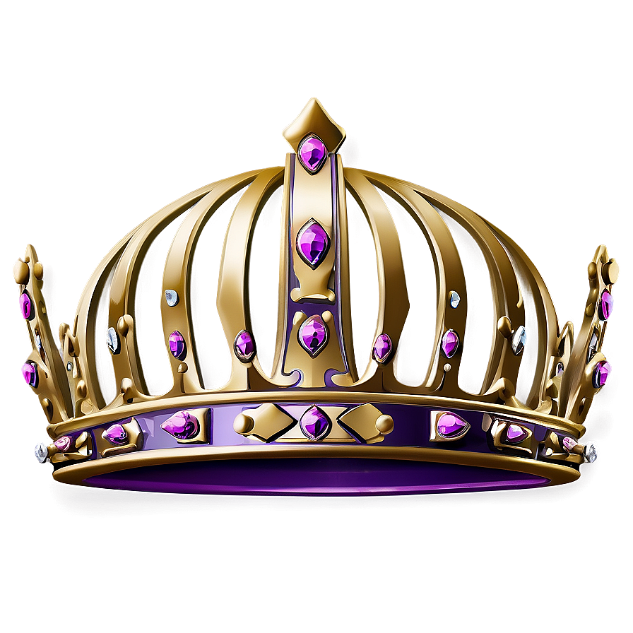 Elegant Cartoon Crown Png 7