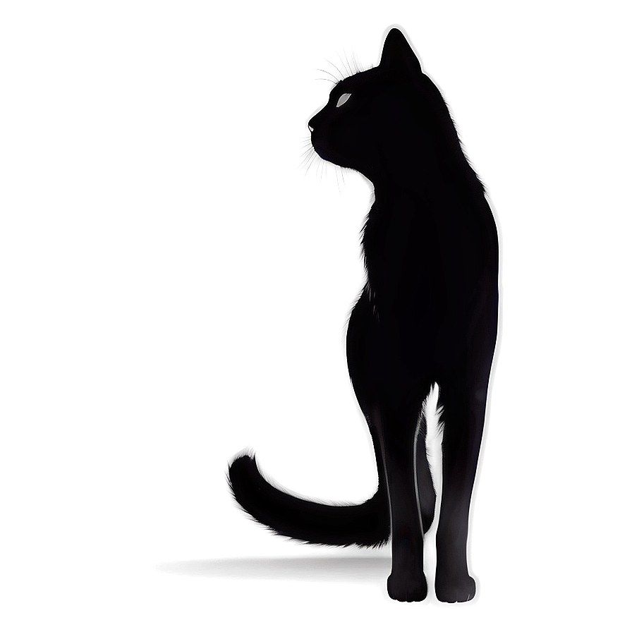 Elegant Cat Silhouette Png Bmt27