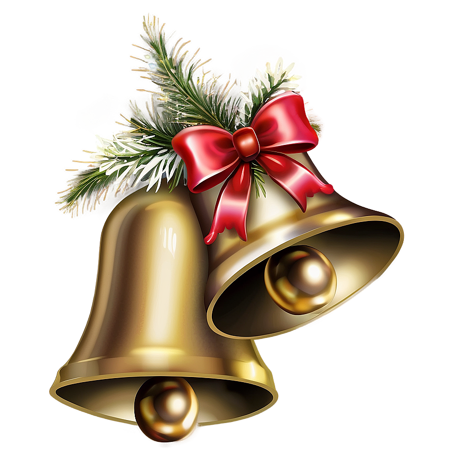 Elegant Christmas Bells Png 06122024