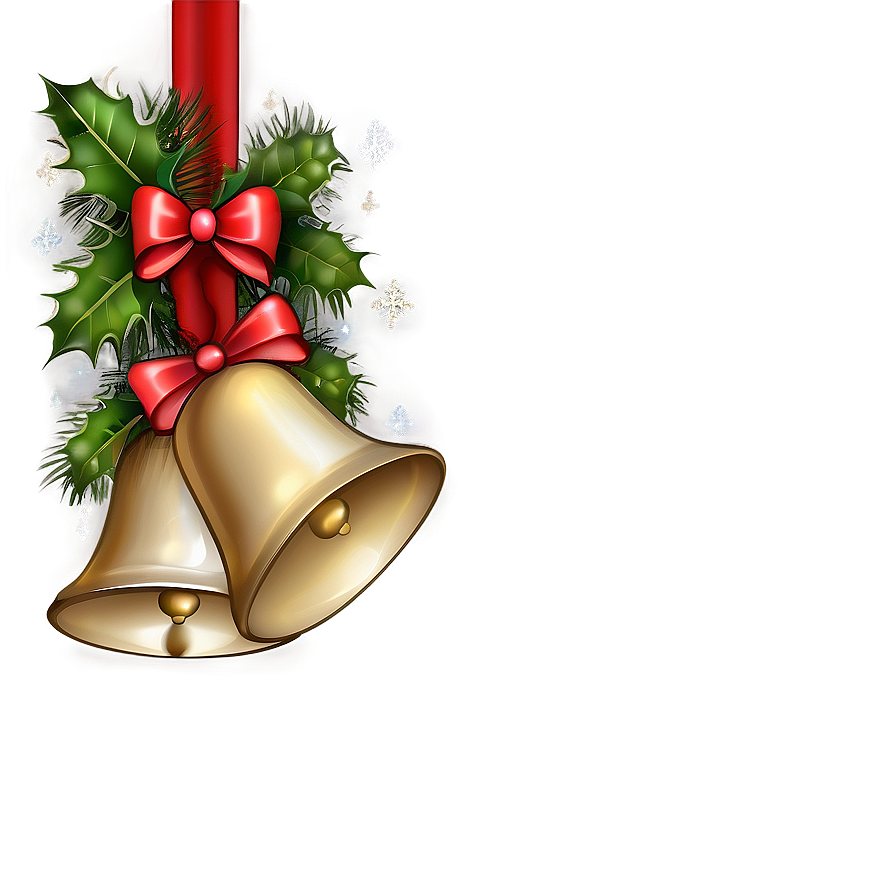 Elegant Christmas Bells Png Yso