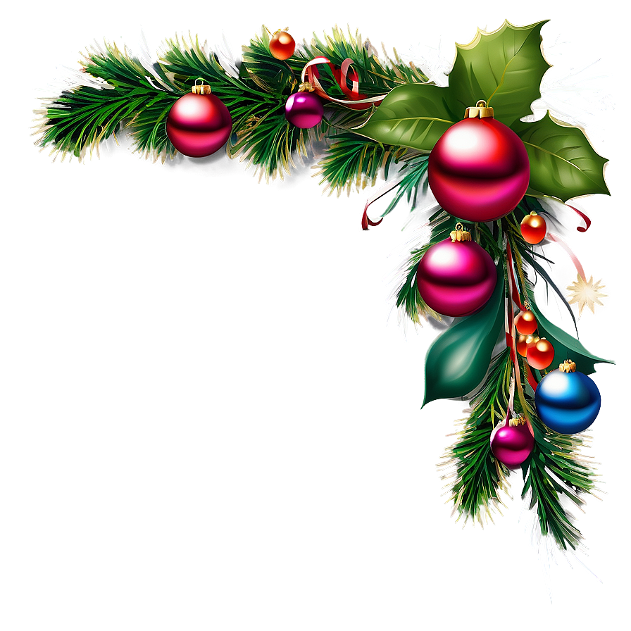 Elegant Christmas Border Png Lrt