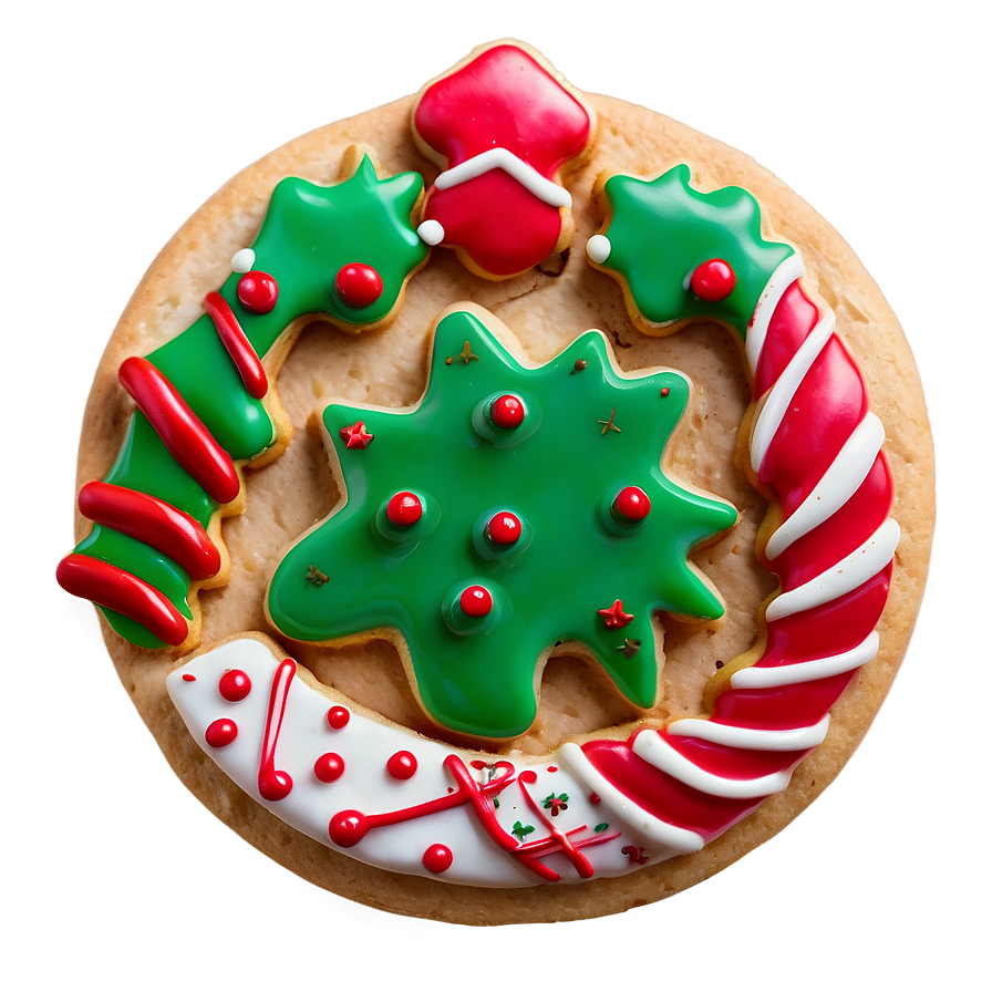 Elegant Christmas Cookie Presentation Png Rpr