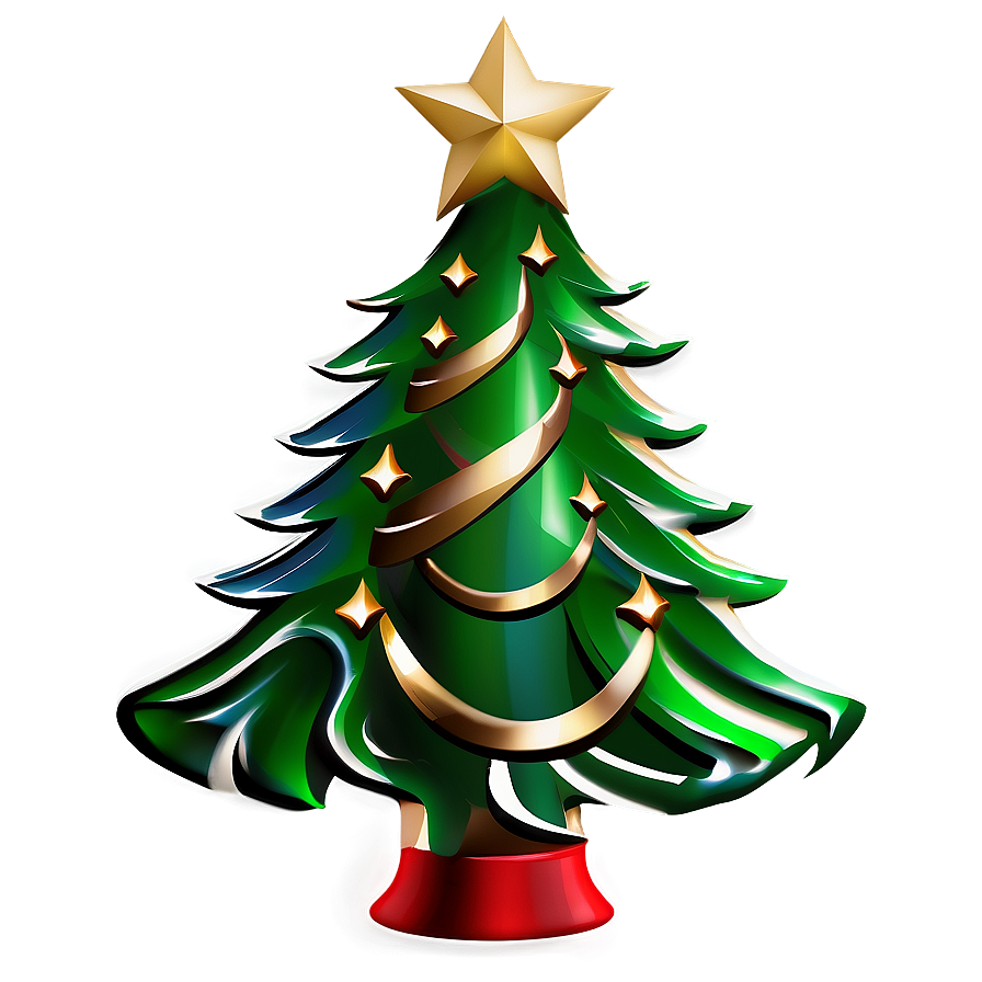 Elegant Christmas Tree Png 04292024