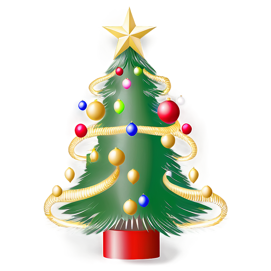 Elegant Christmas Tree Transparent Png Bnu46